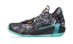 Dame 7 GCA "CORE BLACK/GREY FOUR/ACID MINT"