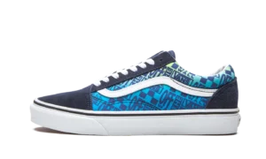 Old Skool "Off the Wall Logos - Blue"