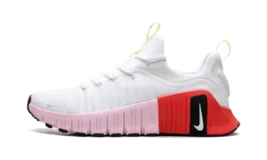 Free Metcon 6 WMNS "White Barely Volt Bright Crimson Pink Foam"