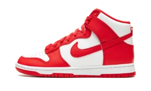 Dunk High "White / University Red"