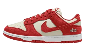 Dunk Low WMNS "Sail White Metallic Silver Light Crimson"