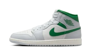Jordan 1 Mid "White Pure Platinum Pine Green"