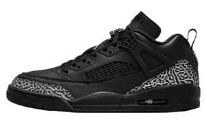 Jordan Spizike Low "Black Metallic Silver"
