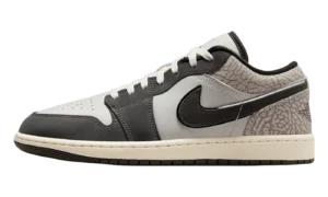 Air Jordan 1 Low SE "Sail Deep Pewter Elephent Print"