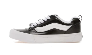 Knu Skool "Metallic Leather Black"