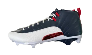 Air Jordan 12Alpha 3 PE Cleats "Howard University - Navy / White"