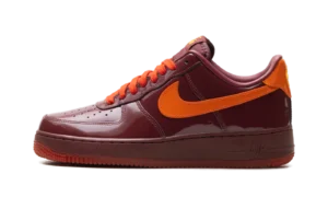 Air Force 1 Low "Patent Leather Dark Team Red Safety Orange"