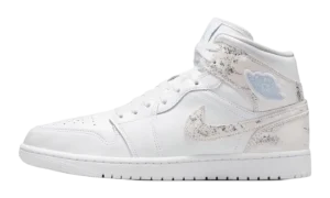 Jordan 1 Mid SE "Distressed White Field Silver"