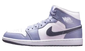 JORDAN 1 MID "White / Dark Blue Grey / Indigo Haze"