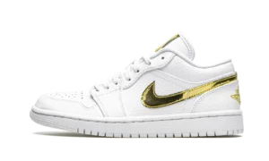 AIR JORDAN 1 Low SE WMNS "White Metallic Gold"