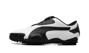 Mostro "Perforated Leather - White / Black"
