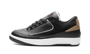 Jordan 2 Retro Low WMNS "Black Metallic Gold"