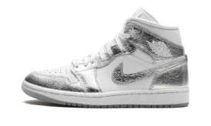 Air Jordan 1 Mid SE WMNS "Metallic Silver"