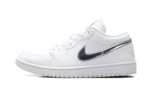 Womens Air Jordan 1 Low SE "White Metallic Silver'"