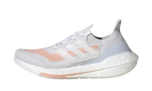ULTRABOOST 21 WMNS "CRYSTAL WHITE/CLOUD WHITE/GLOW PINK"